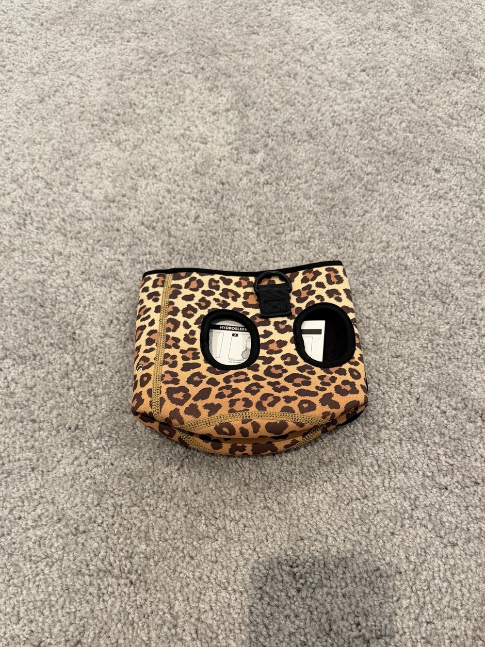 HydroJug Leopard Print Bottle Sleeve - Brown and Black